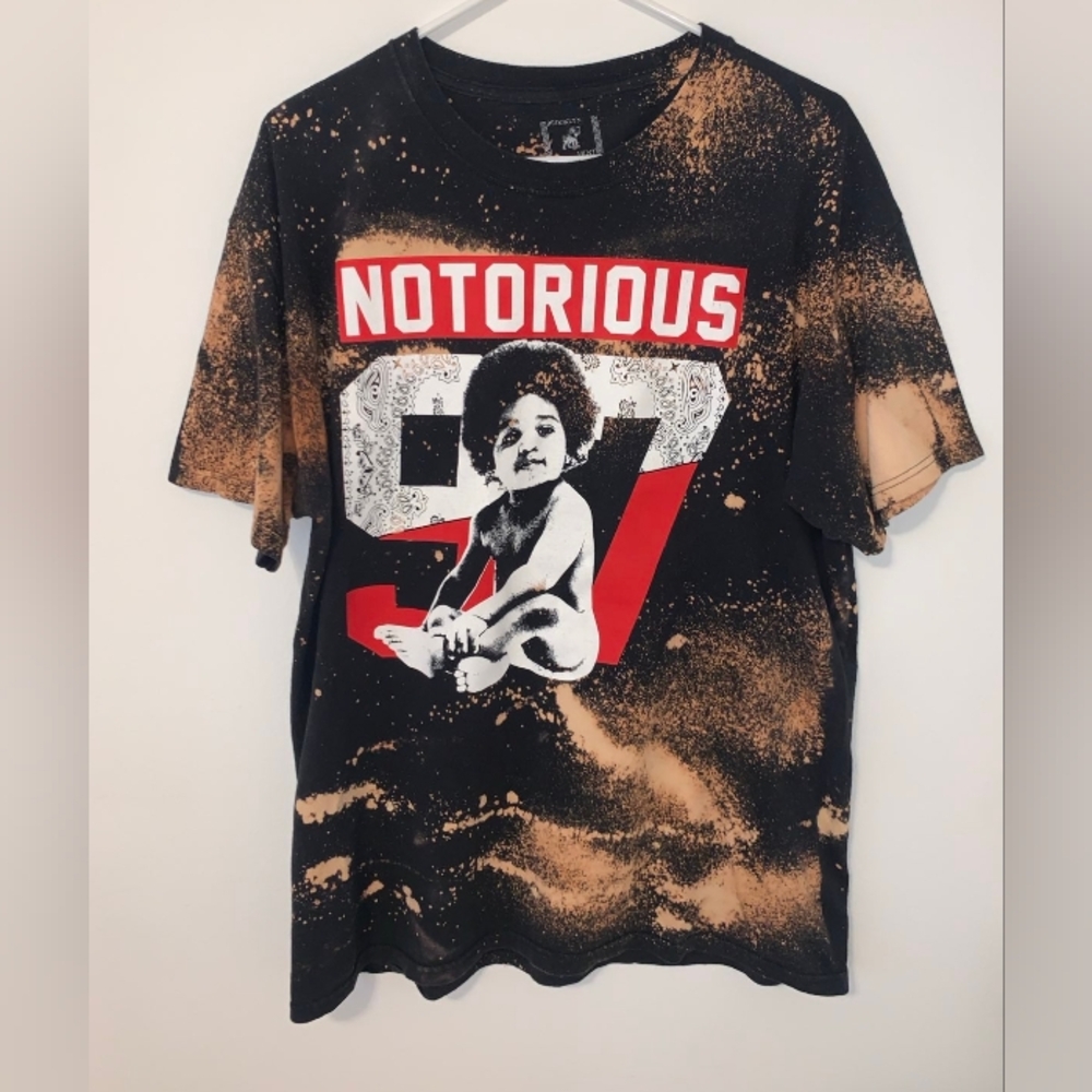 Biggie Smalls Custom Ready To Die Album Cover Artwork Short Sleeve T-Shirt
